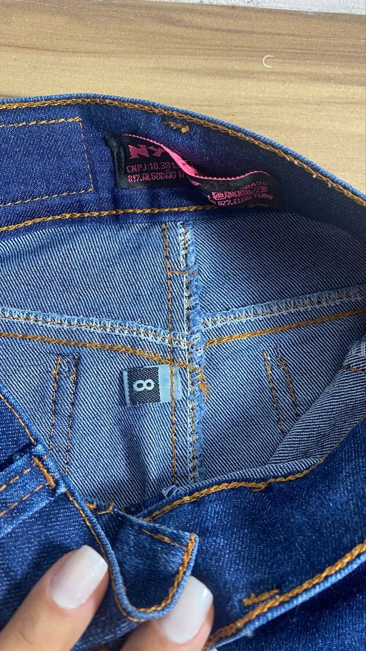 Saia jeans infantil - Foto 2