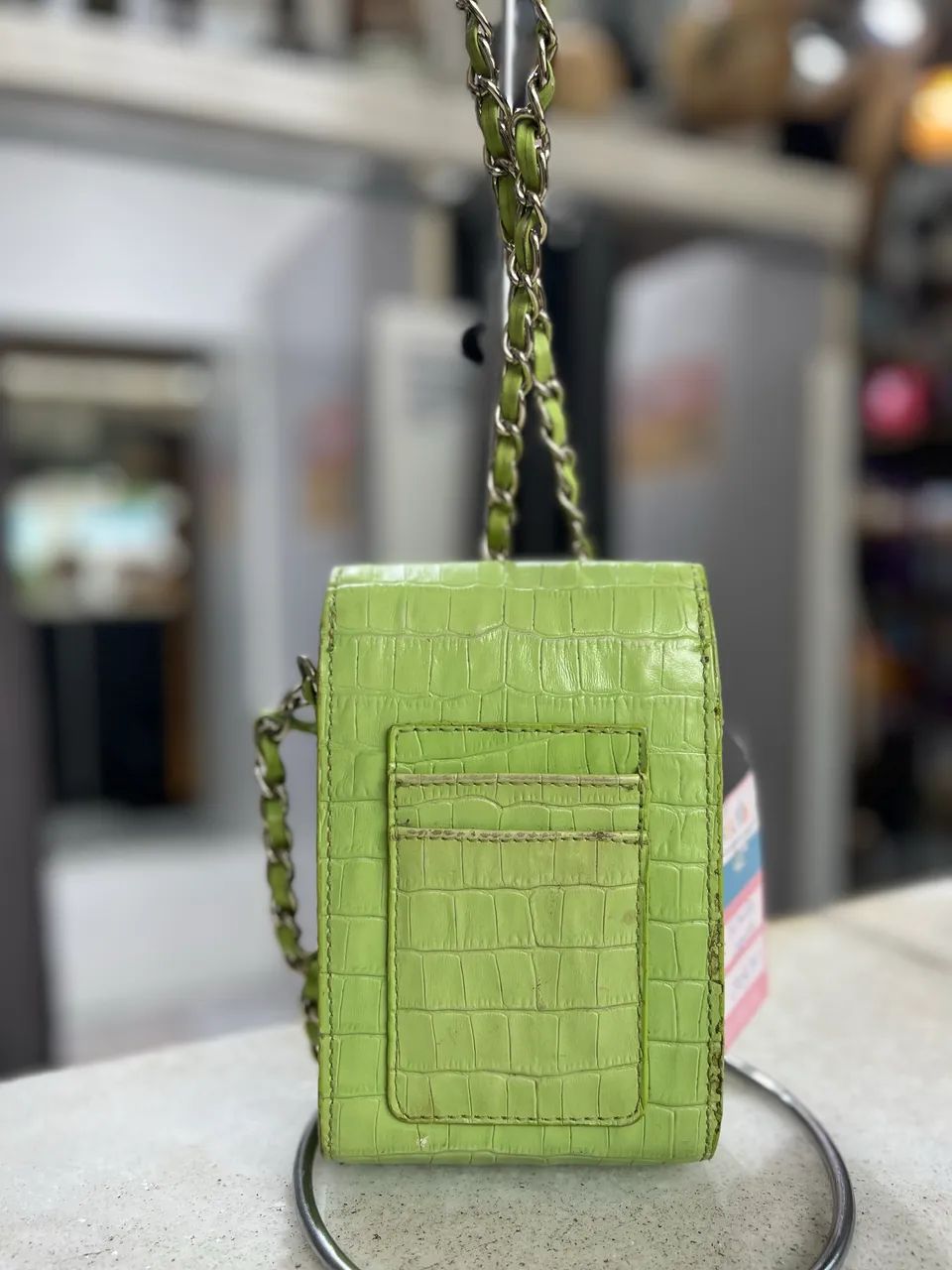 Bolsa Tiracolo Porta Celular Believe Full Color Verde - Foto 4