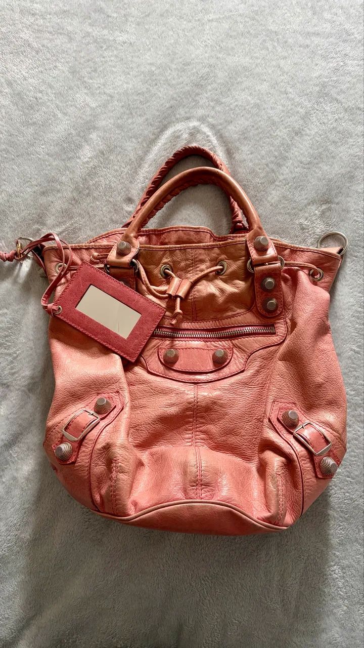 Bolsa Balenciaga Pompom Rosa Original - Foto 3