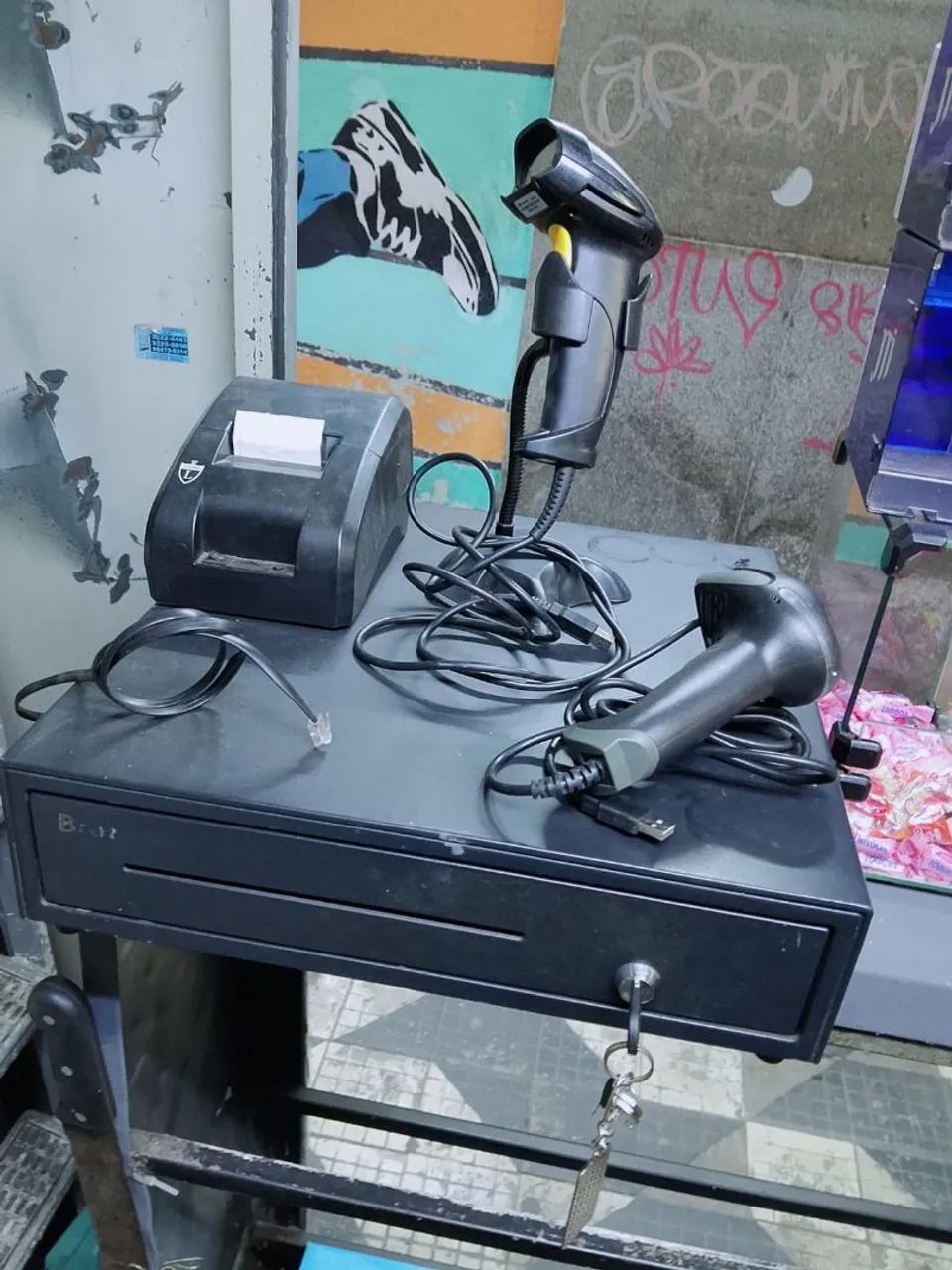 Kit PDV Completo - Gaveta Automática Brasil Forte + Impressora + 2 Leitores $500