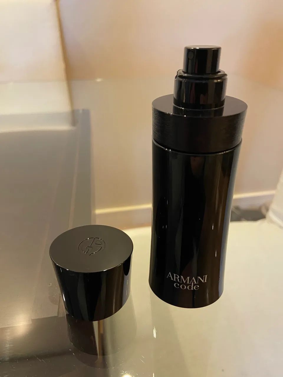 Frasco vazio do Perfume Armani Code 75ml