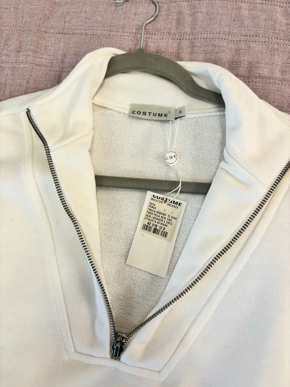 Casaco Elegante Costume Branco - Foto 2