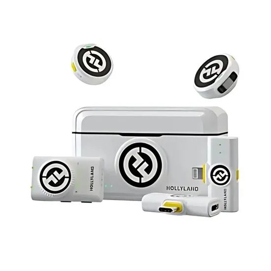 Microfone de Lapela Sem Fio Hollyland Lark M2 Combo com Lightning e USB-C - Foto 2