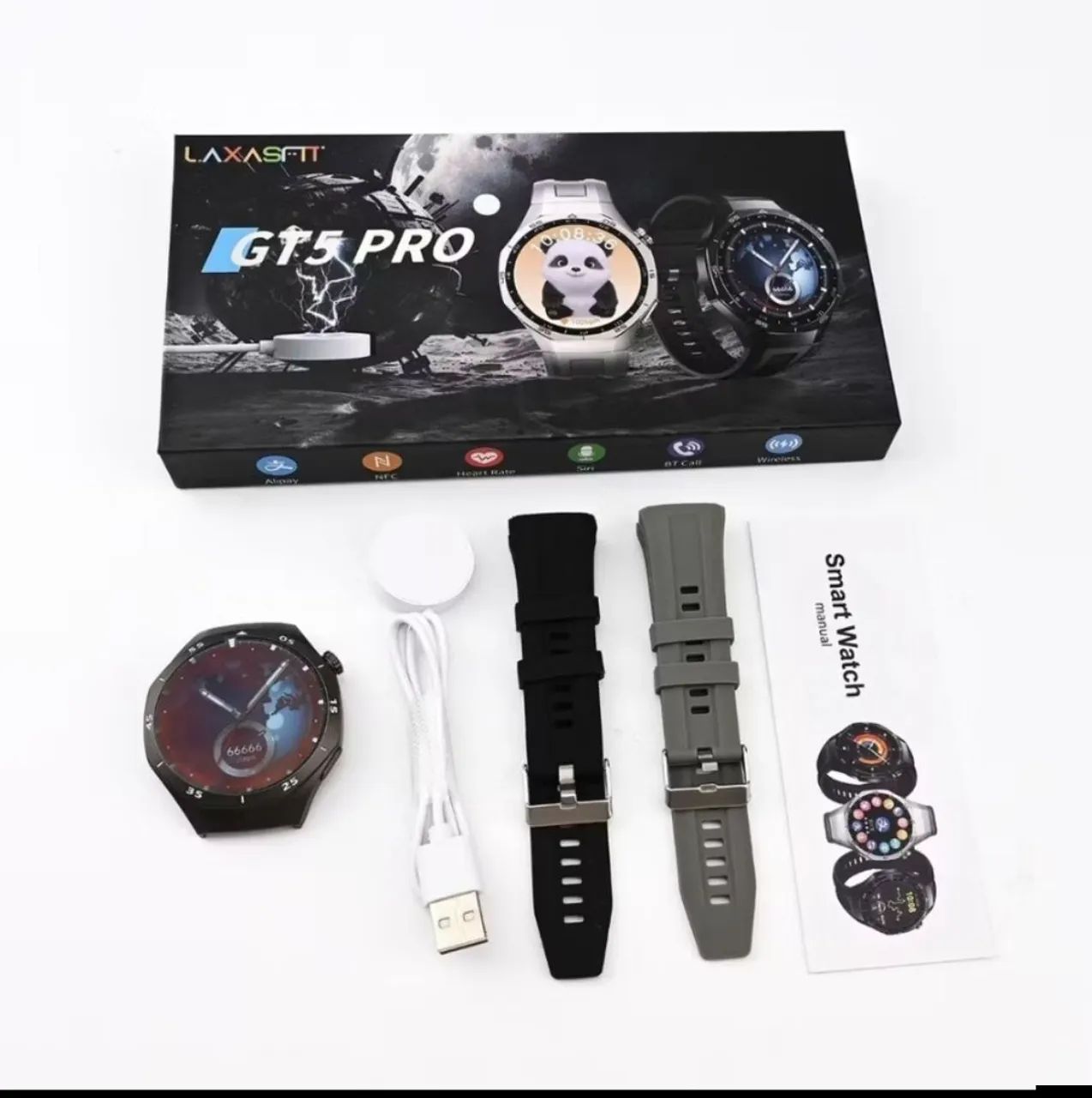 Smartwatch GT5 Pro GPS e NFC Integrado com tela HD - Foto 2
