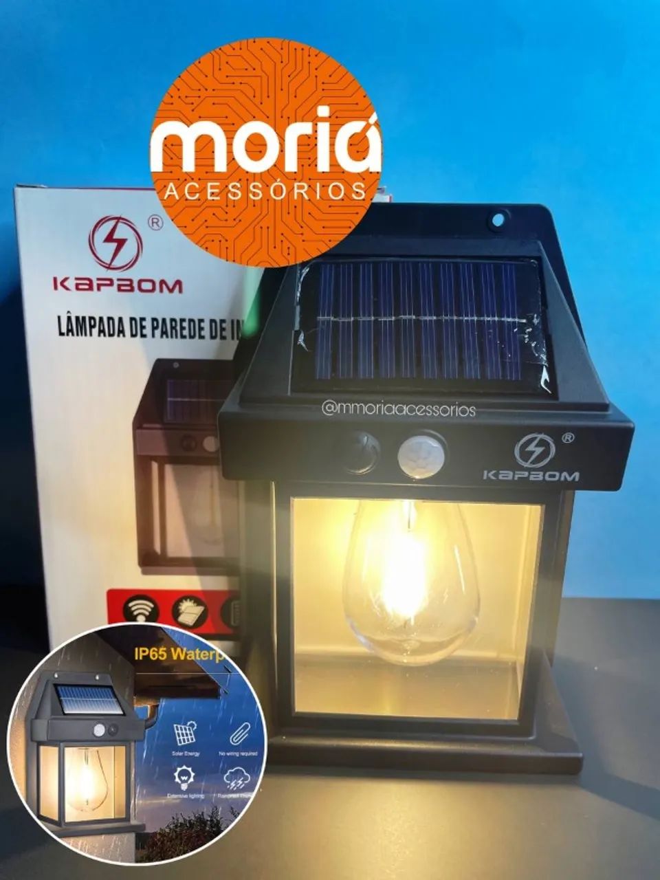 Luminária Led Solar com Detector de Movimentos - Foto 3