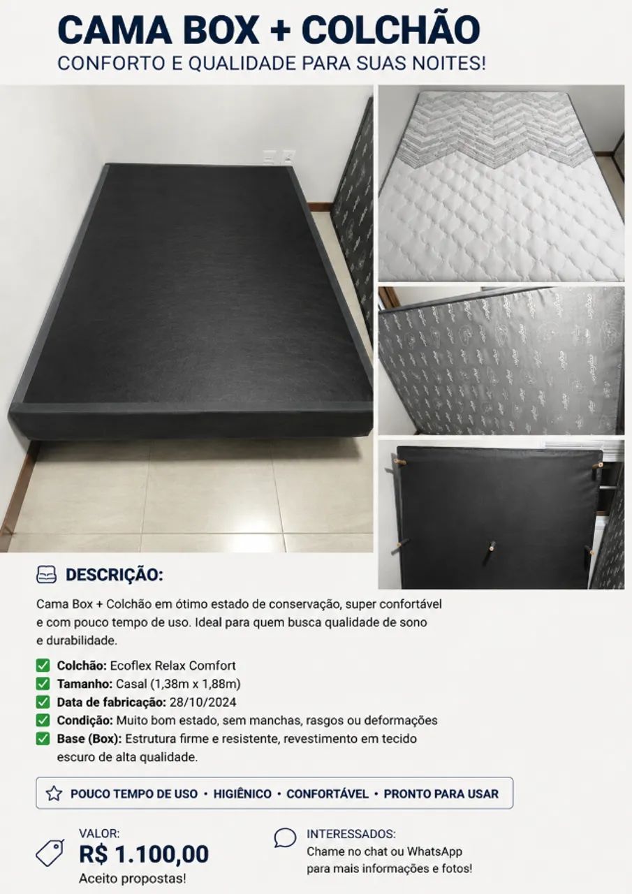 Cama casal ecoflex