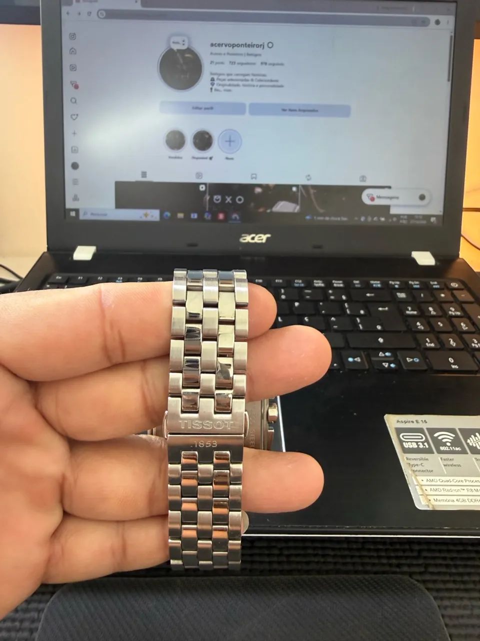 Tissot T-TOUCH SQUARE CHRONOGRAPH - Foto 4