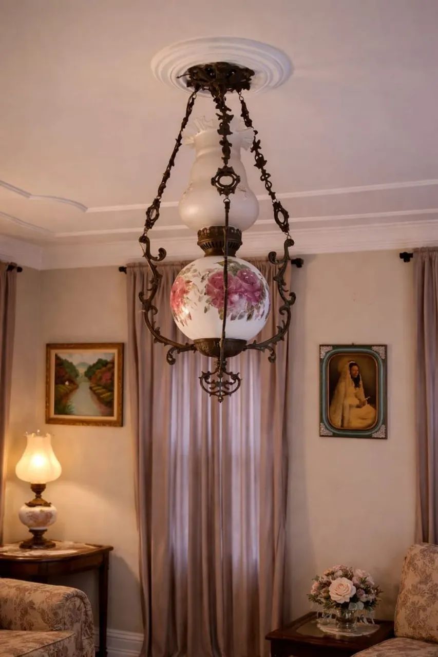 Antigo lustre pata choca - Foto 2