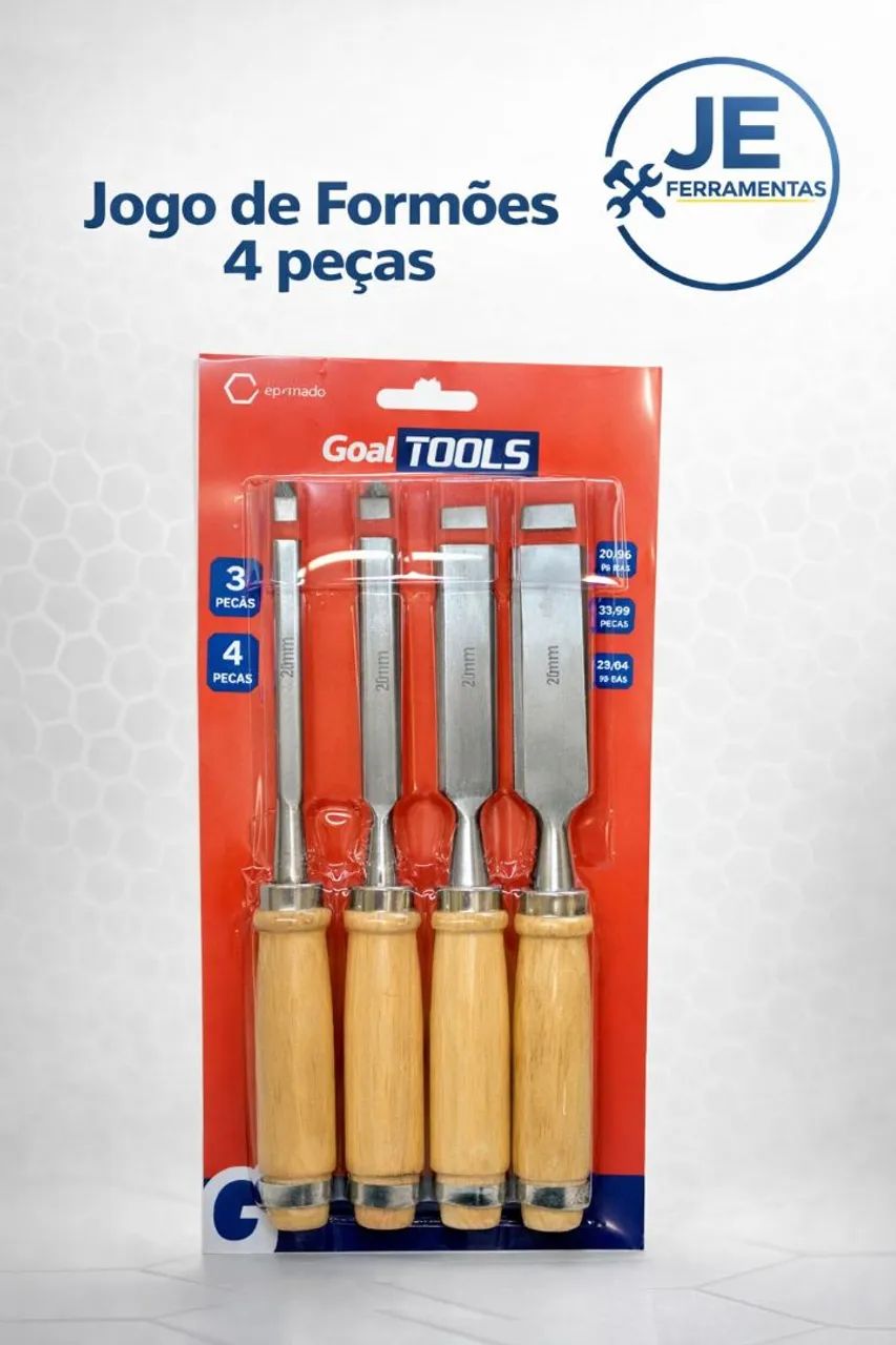 Jogo de Formão 4 peças 
