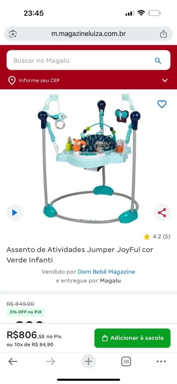 Assento de Atividades Jumper JoyFul - Infanti 