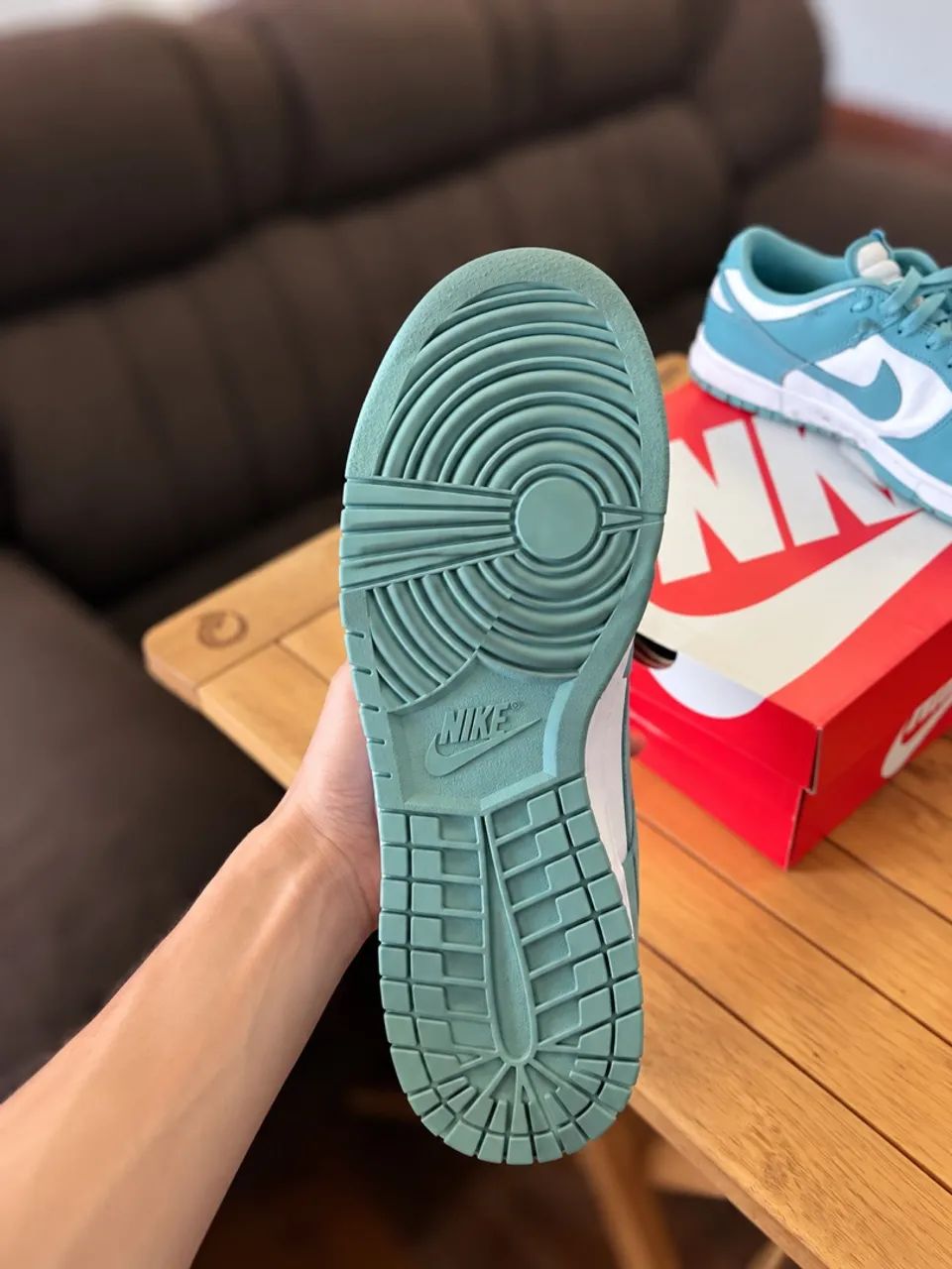 Nike Dunk Low Retro Denim Turquoise - Foto 5
