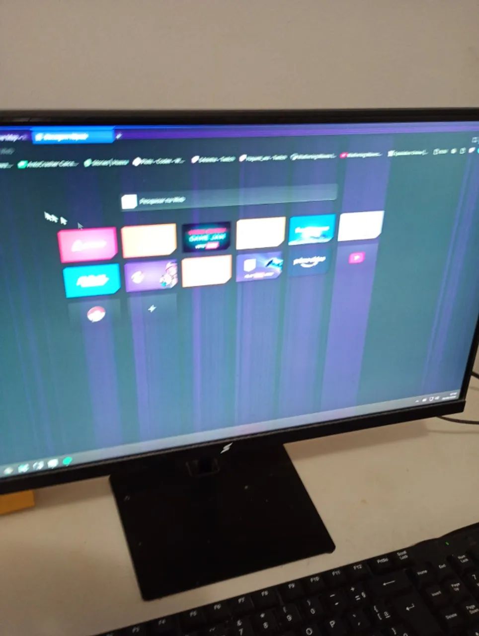 Monitor Gamer 21,5 Pol Full HD 75Hz com avaria - Foto 5