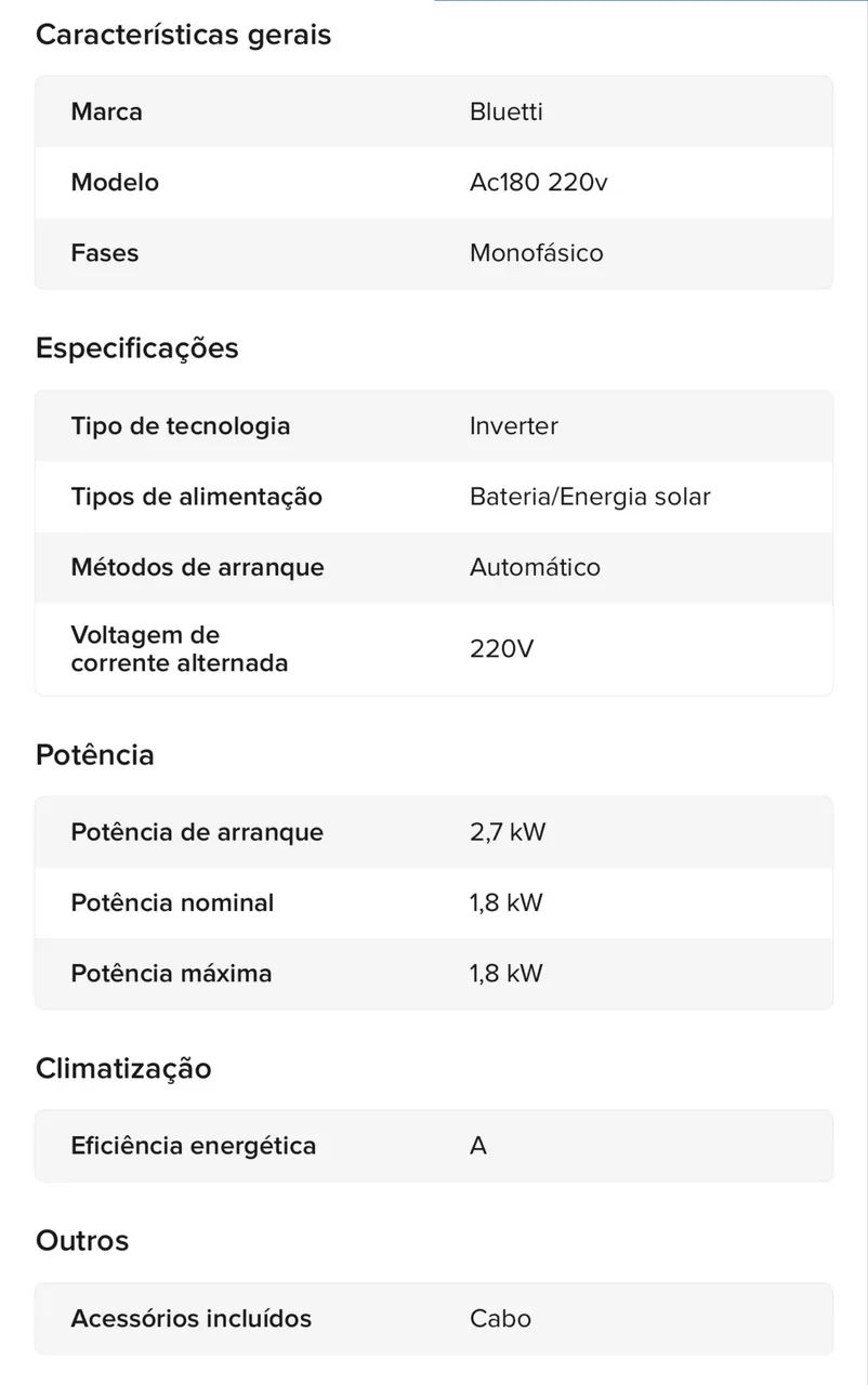 Estação de energia bluetti  - Foto 2