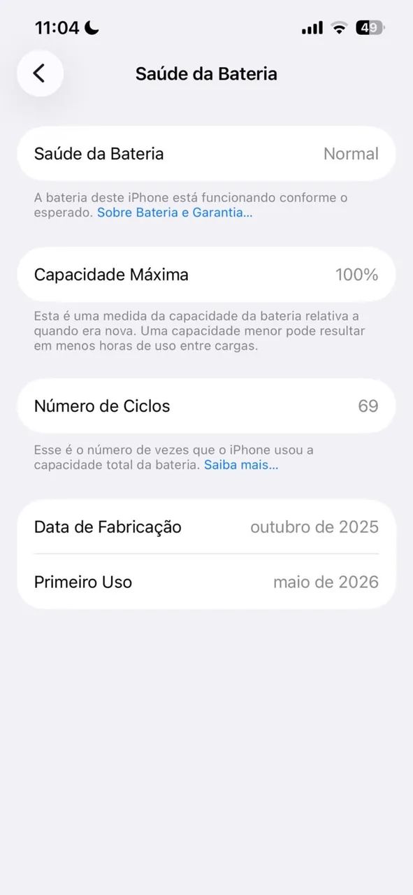 iPhone 16e semi-novo bateria 100% na garantia Apple - Foto 3