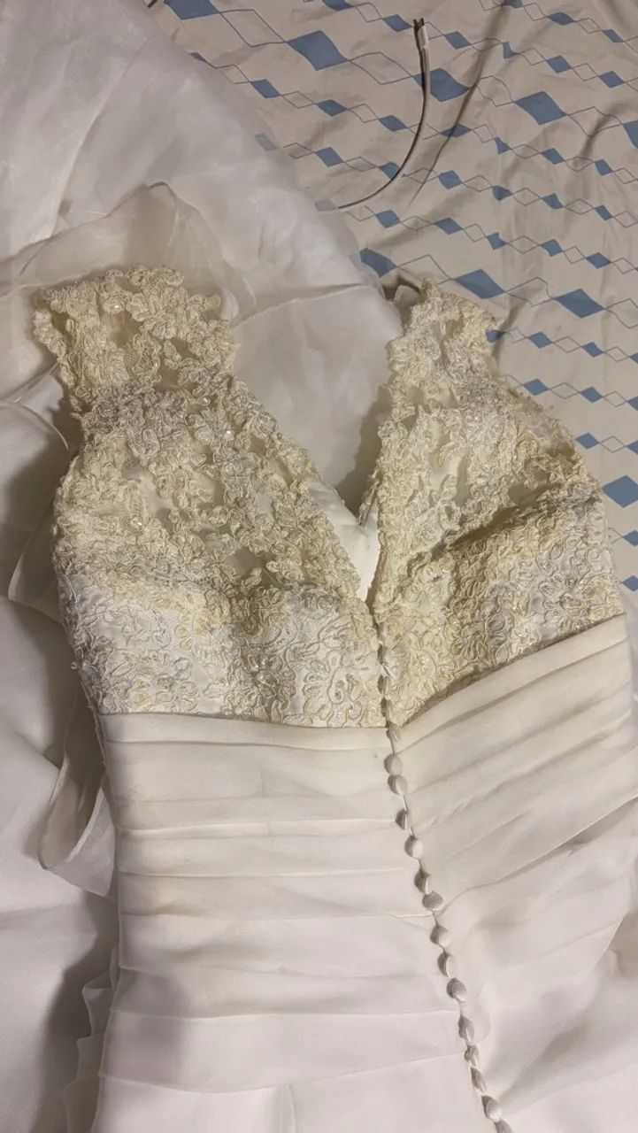 Vestido de Noiva Sereia Bordado com Pérolas - Elegante e Sofisticado - Foto 5
