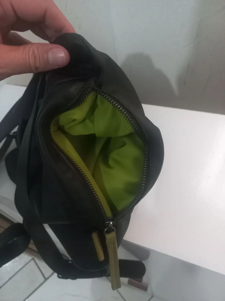 Mochila unisexy couro legítimo  - Foto 5