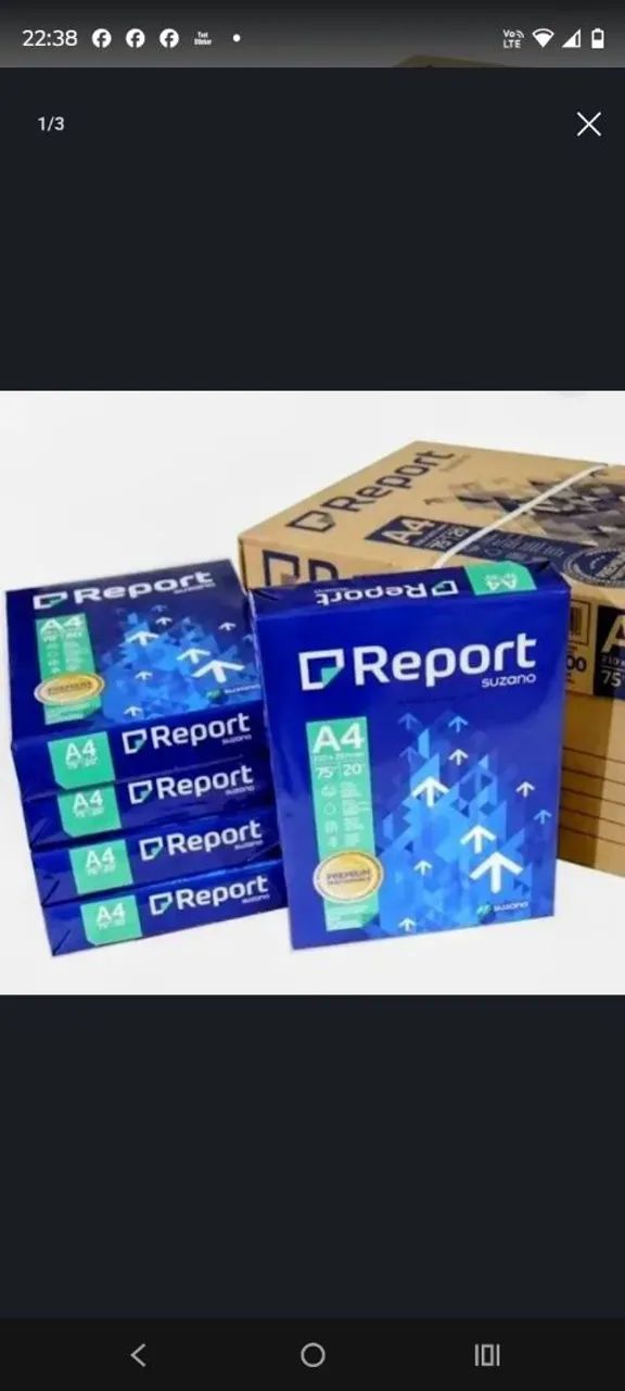 Resma de papel ofício 