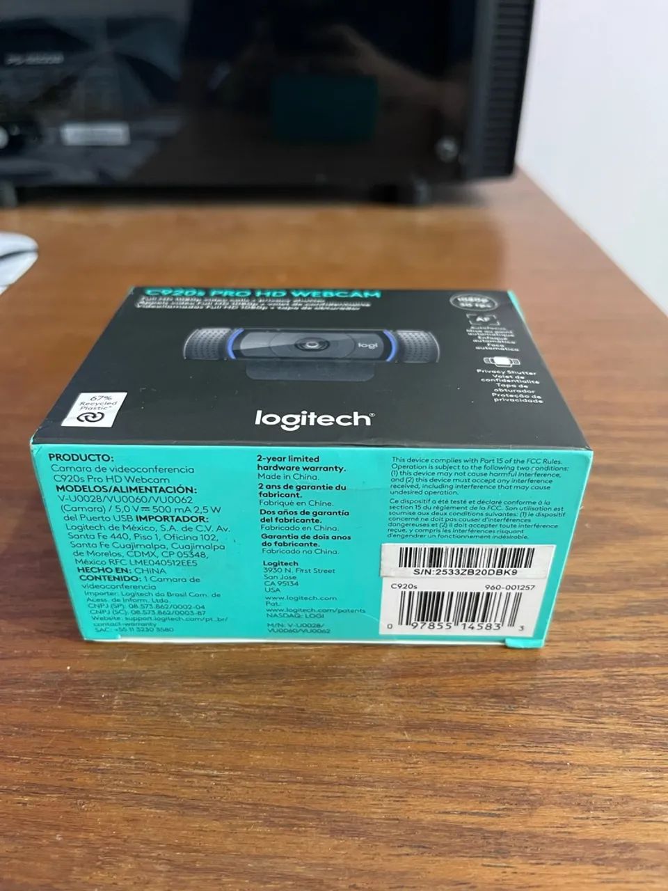 Câmera Webcam Logitech C920e Full Hd 1080p Notebook Com Caixa - Foto 3