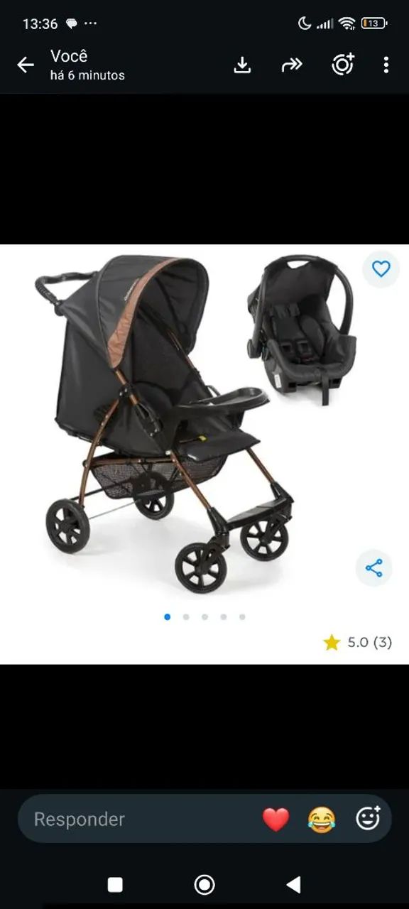 Bebê conforto e carrinho