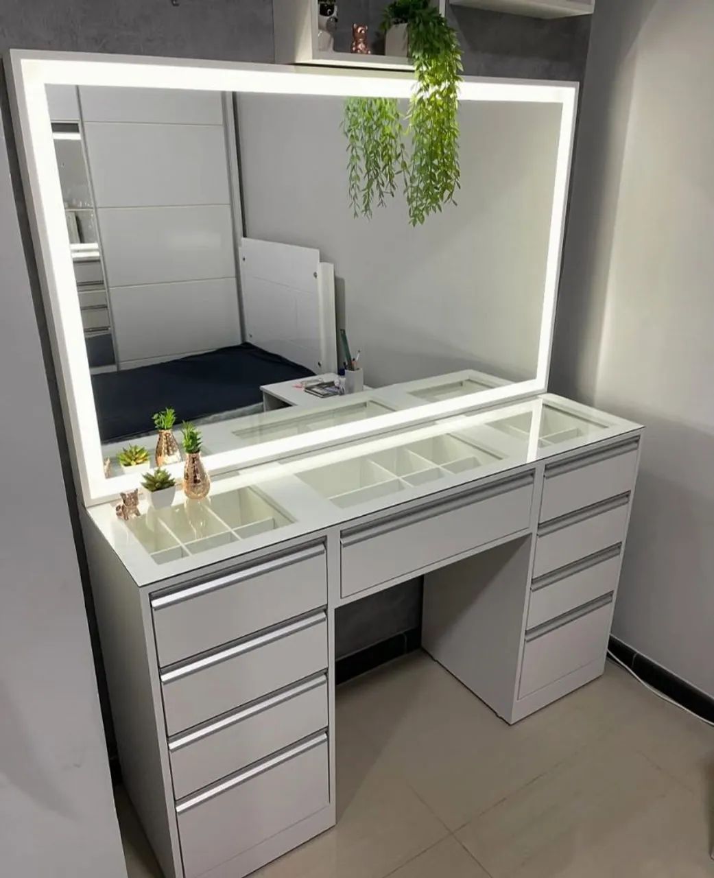 Penteadeira Com Tecnologia Front Led L 1.50 M