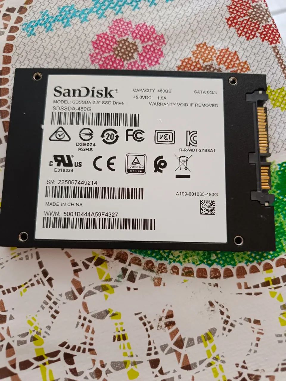 Ssd SanDisk de 480gb funcionando perfeitamente com windows 1 instalado. - Foto 3