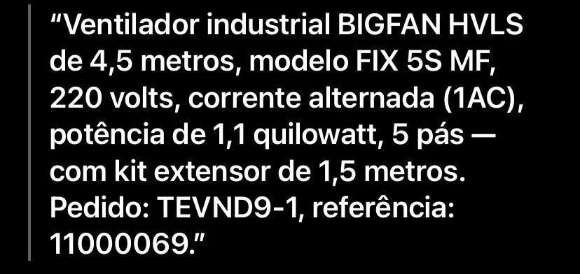 Vendo ventilador industrial 