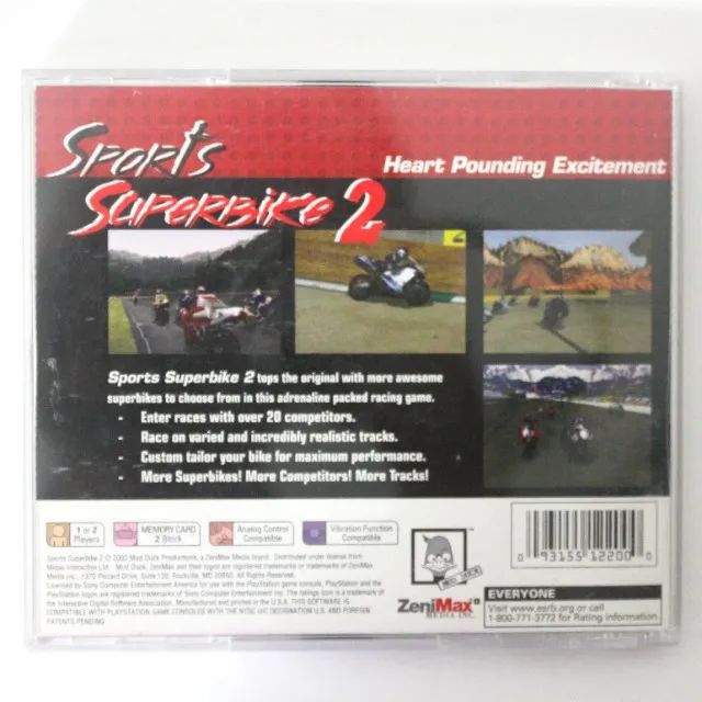 VENDIDO - Sports Superbike 2 para PlayStation original e completo, em perfeito estado - Foto 3