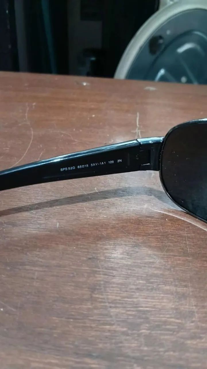 Óculos de Sol Prada Linea Rossa SPS 52G Masculino Original - Foto 4