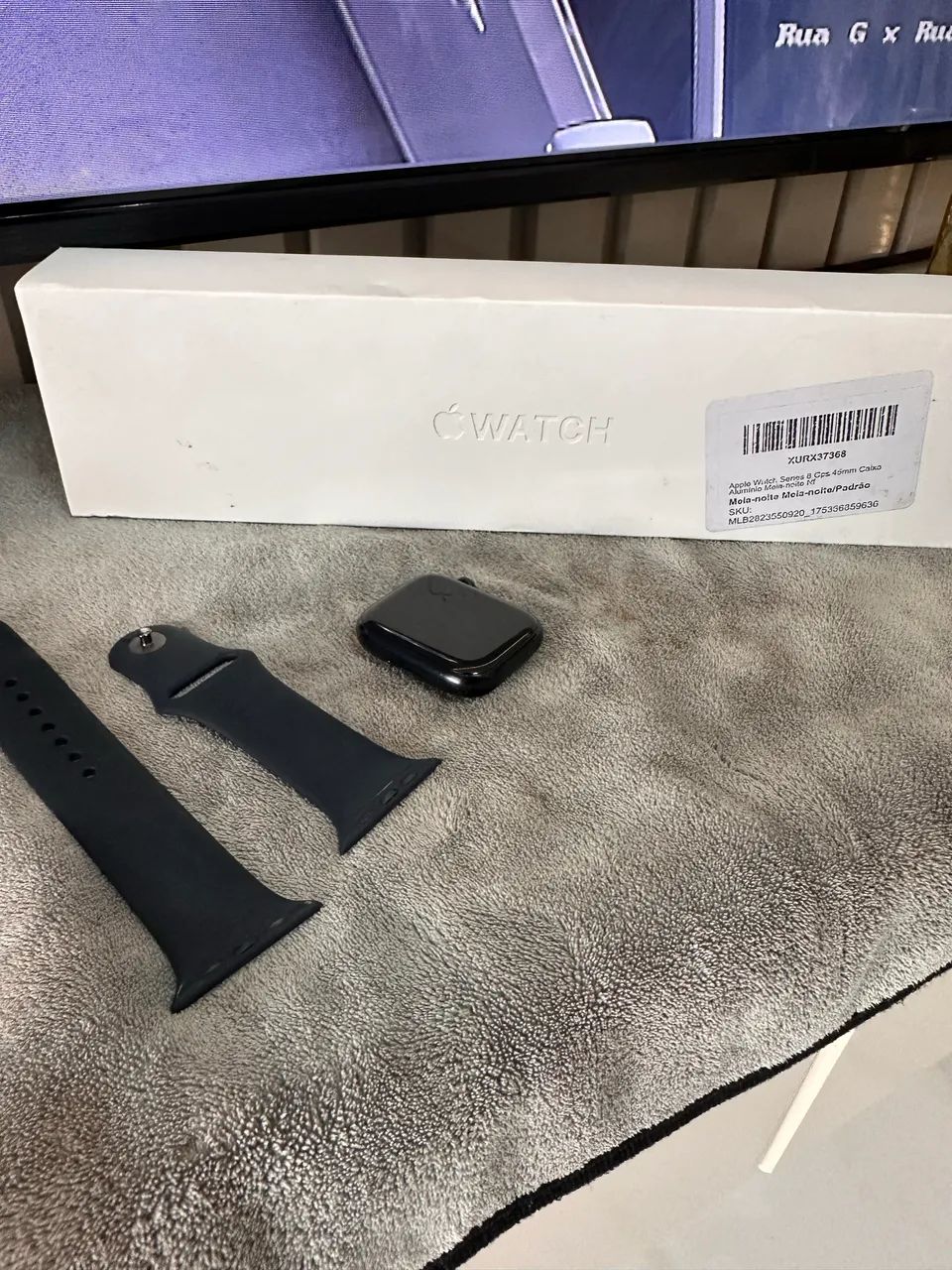 Apple Watch S8 45mm GPS Midnight com Caixa - Foto 4