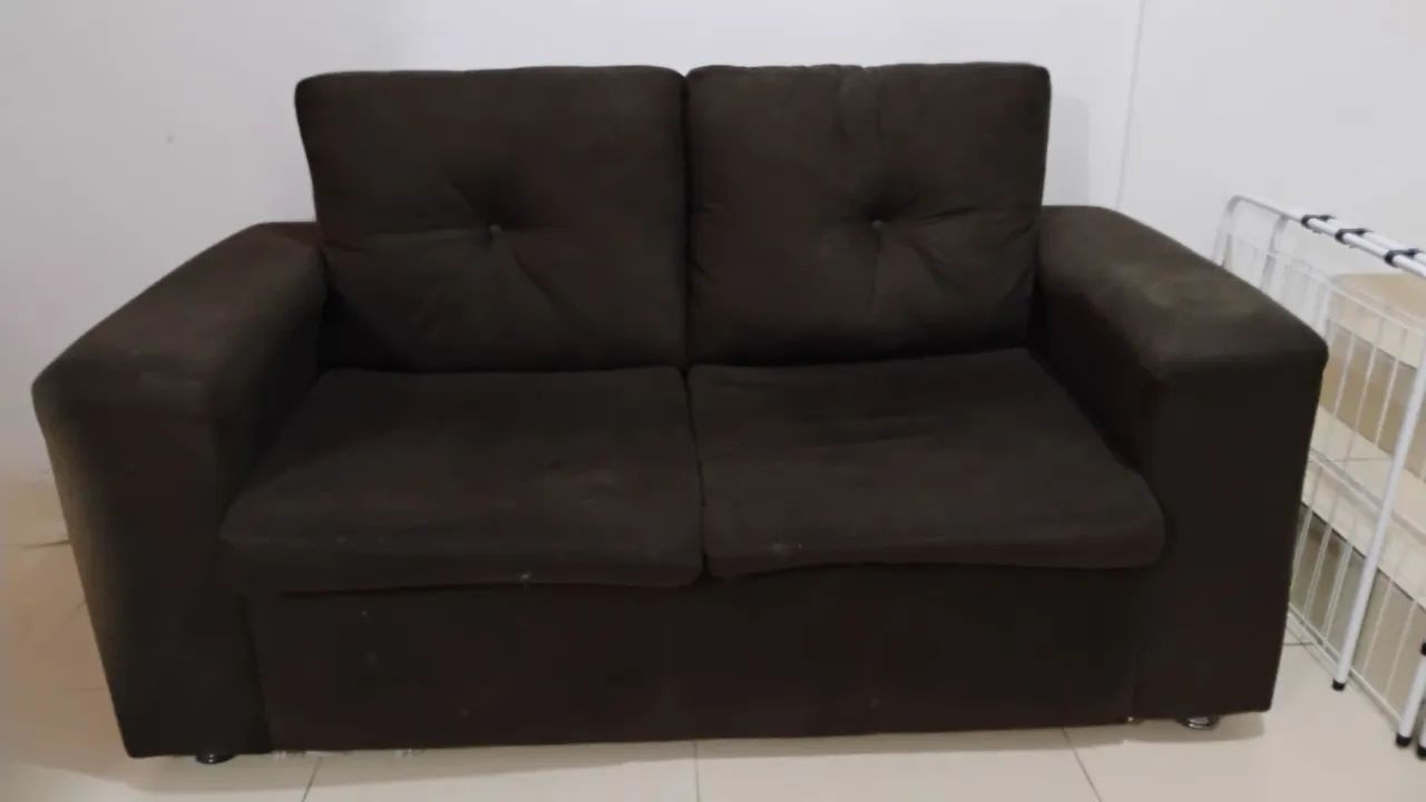 Sofá 2 Lugares, 300 reais, retirar no clima bom - Foto 2