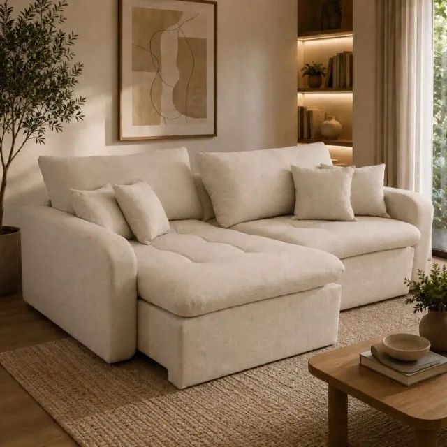 Sofá Retrátil Viena 2,30 m  Linho  Produto Novo - Pronta Entrega - Foto 5
