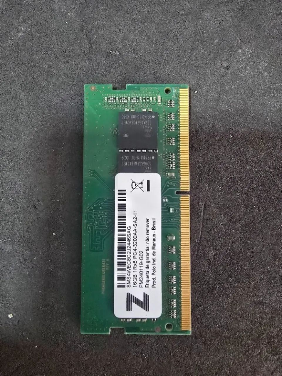 Memoria notebook 1 pente 16gb pca 3200 