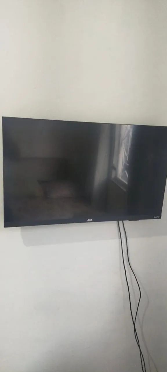 Smartv tv AOC 32 pol semi-nova em prefeito estado
