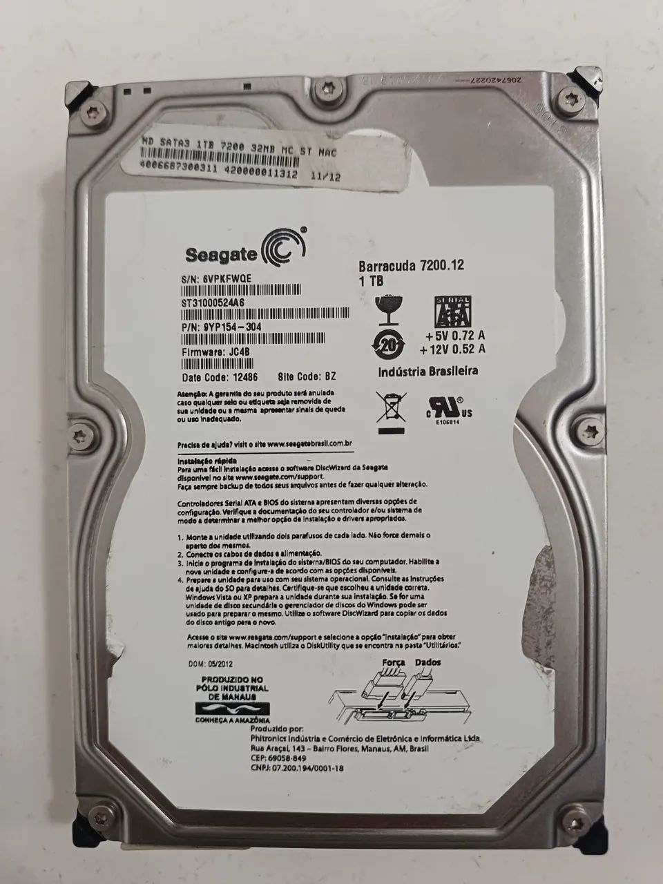 Hd seagate 1TB Barracuda cftv dvr nvr cpu  - Foto 5