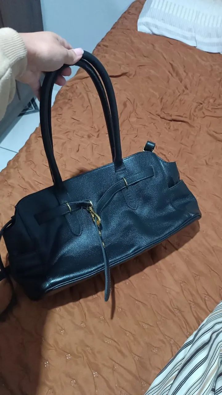 Bolsa hey bag couro nova - Foto 5