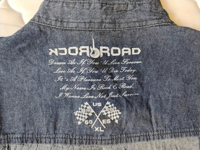 camisa jeans road rock - Foto 5