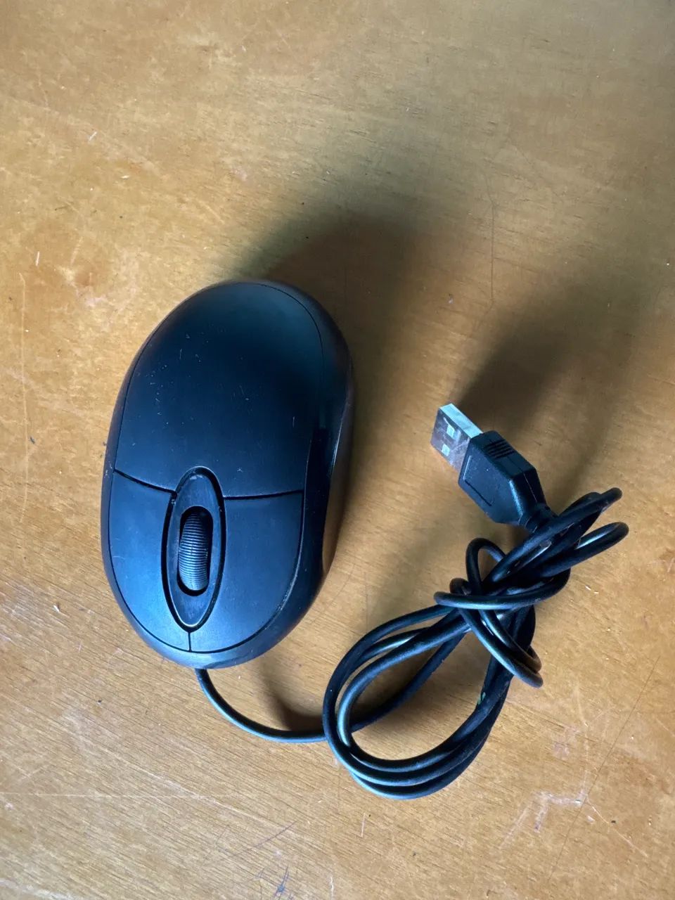 Mouse Óptico com Fio Ergonômico 