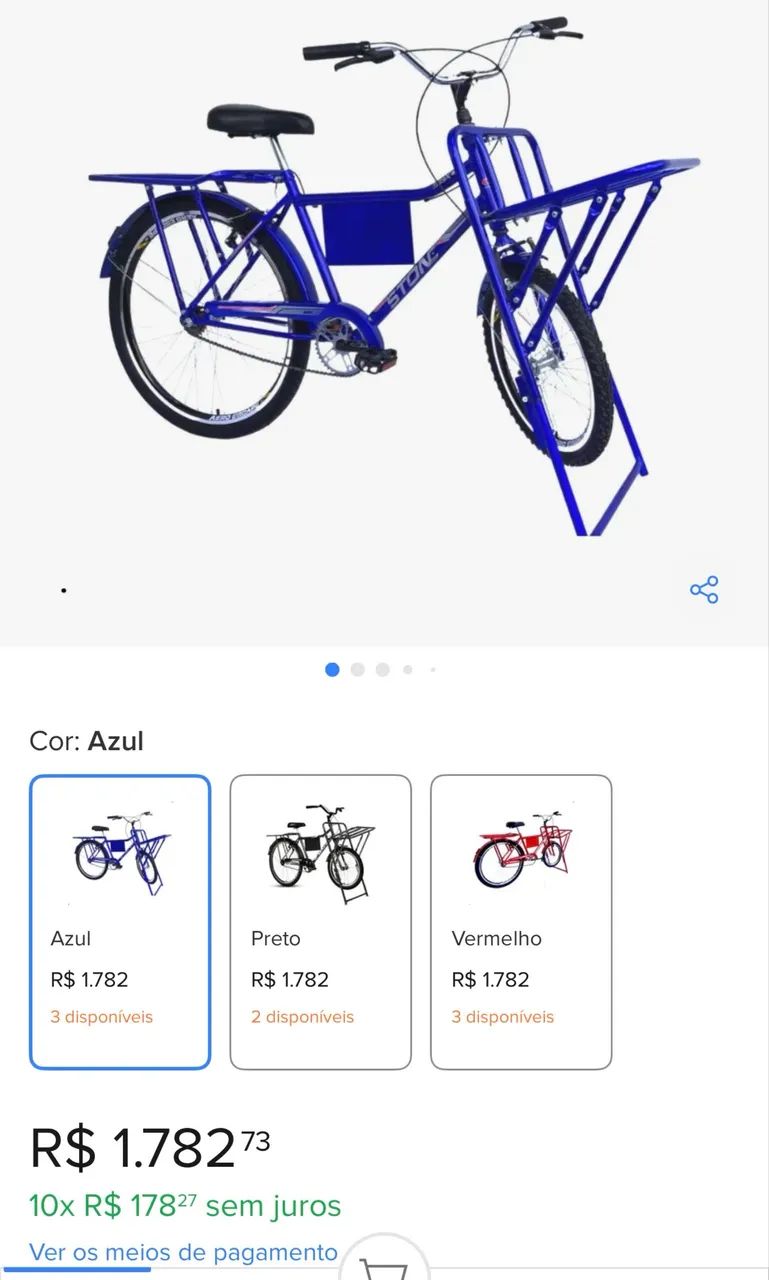 Bicicleta cargueira top - Foto 3