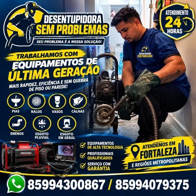 Desentupidora em fortaleza 24 horas  - Foto 3
