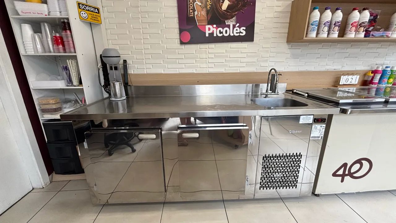 Pia refrigerada inox Gelopar