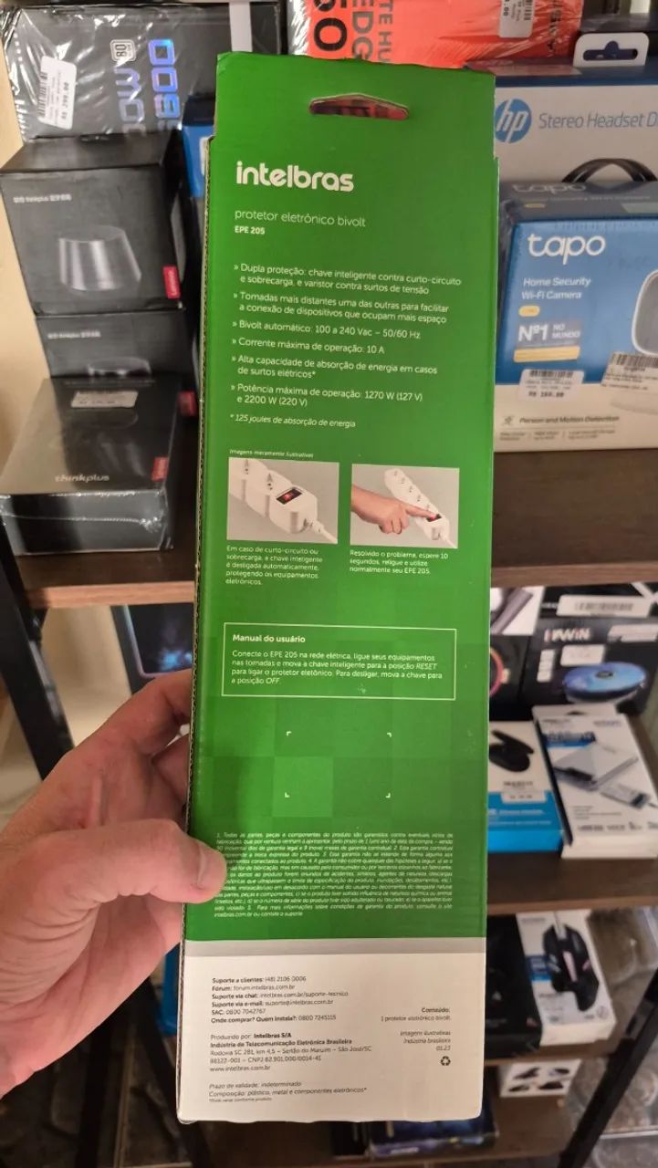 Filtro de linha e protetor eletrônico Intelbras, novo, lacrado, com garantia! - Foto 2