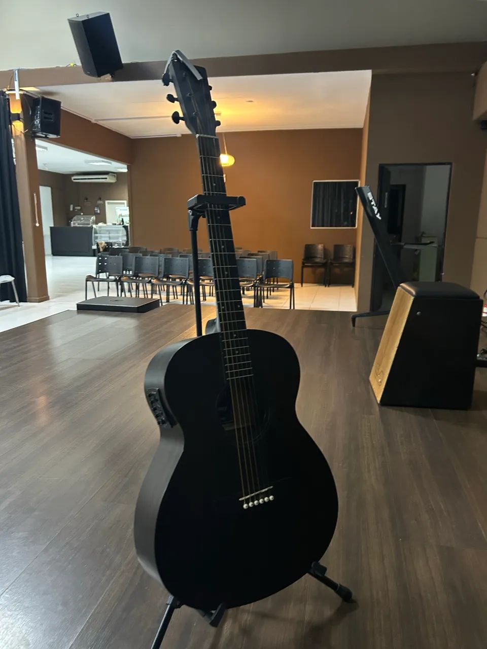 Violão eletroacústico Strinberg Forest FS4D para destros cor tabaco