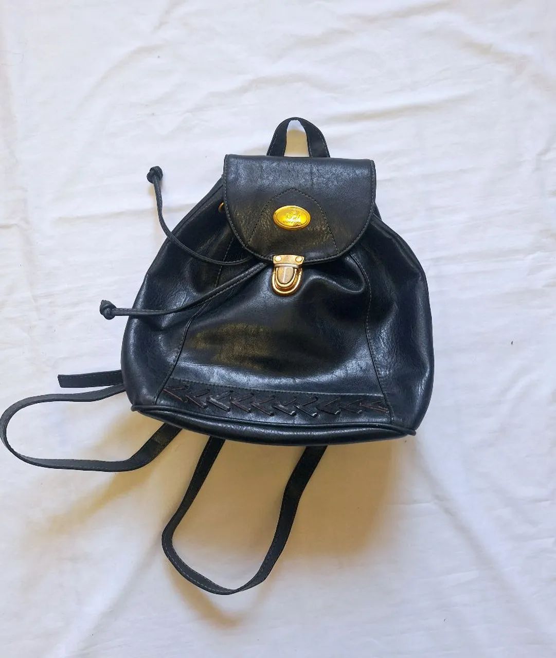 Bolsa Mochila de couro