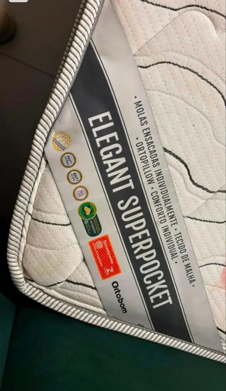 Colchão Queen Elegant superpocket com molas ensacadas Ortopillow - Foto 4