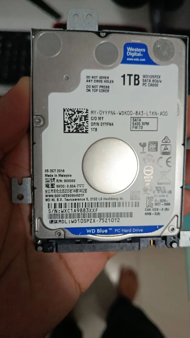HD WD BLUE notebook - 1TB