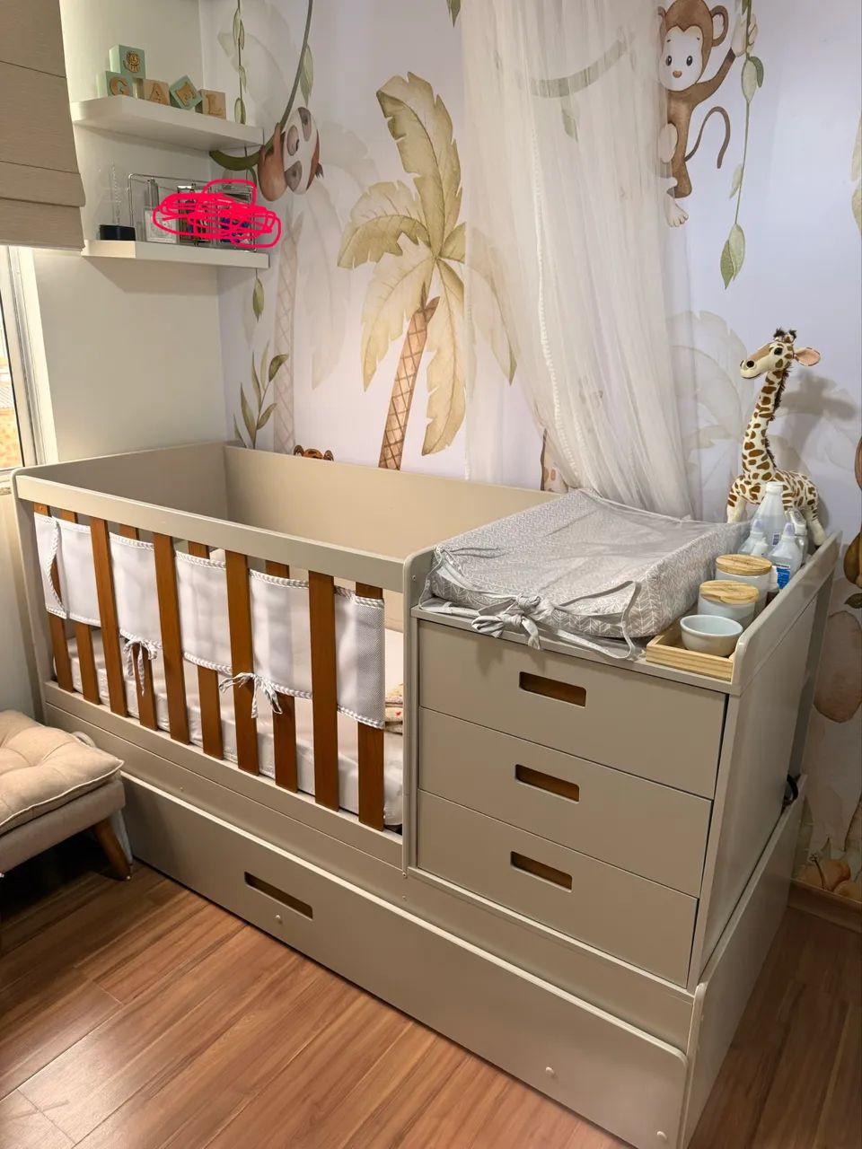 Berço Multifuncional com cama Auxiliar  - Foto 3