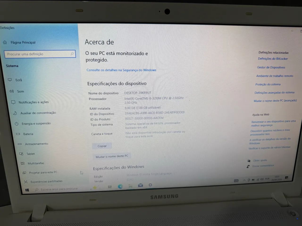 Notebook Samsung   Intel Core i5 8Gb Hd 1tera - Foto 3