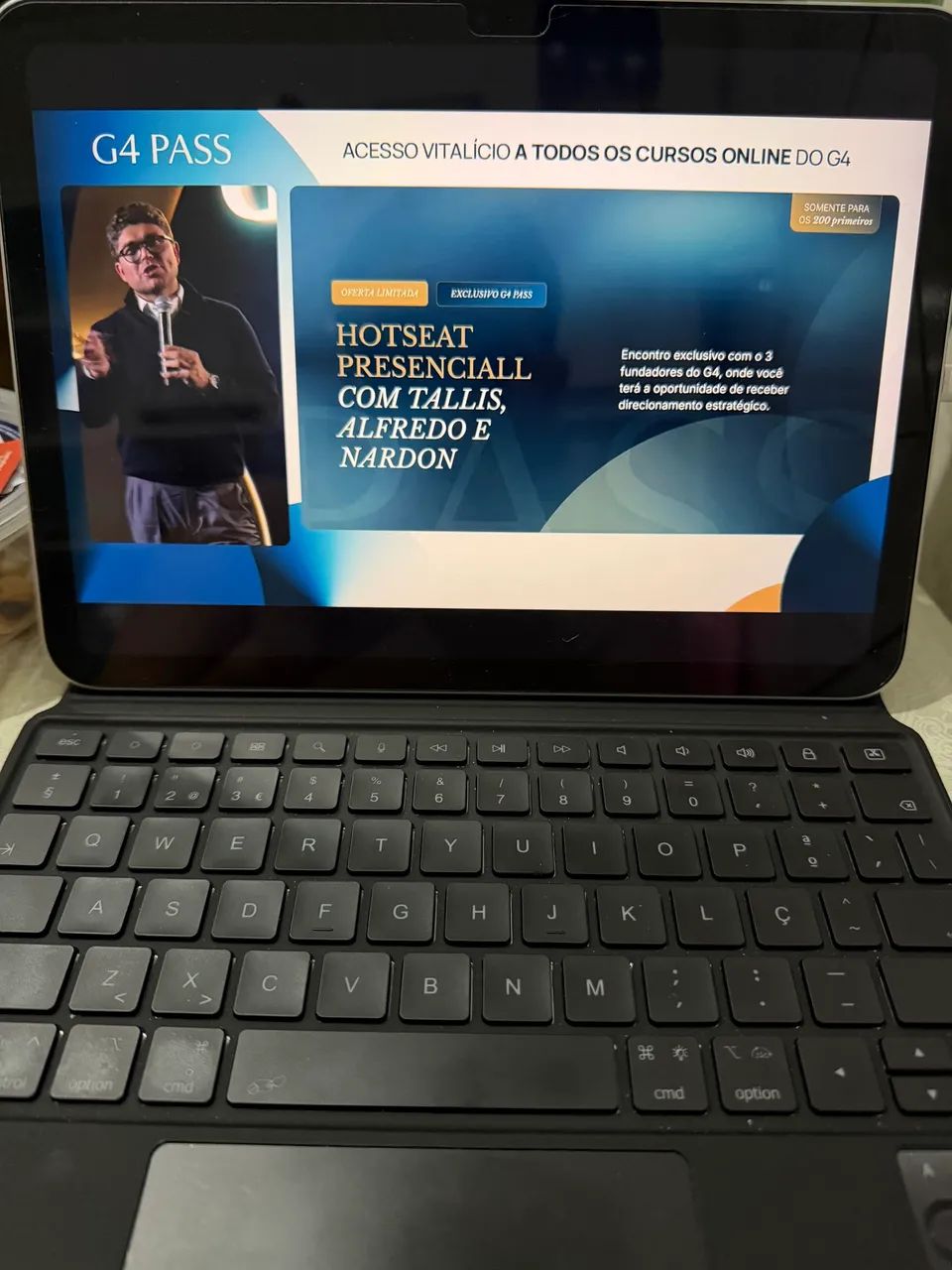 iPad 10ª Geração 64GB + Apple Pencil Original + Teclado + Capa | Estado de Novo - Foto 2