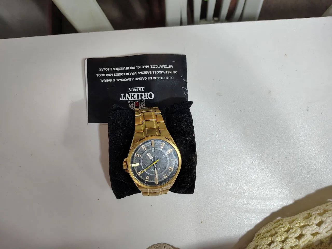 Relógio Orient Dourado Quartz - Modelo MGS1158 - Foto 3