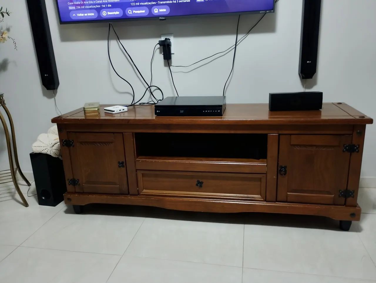 Vendo rack madeira maciça  - Foto 2